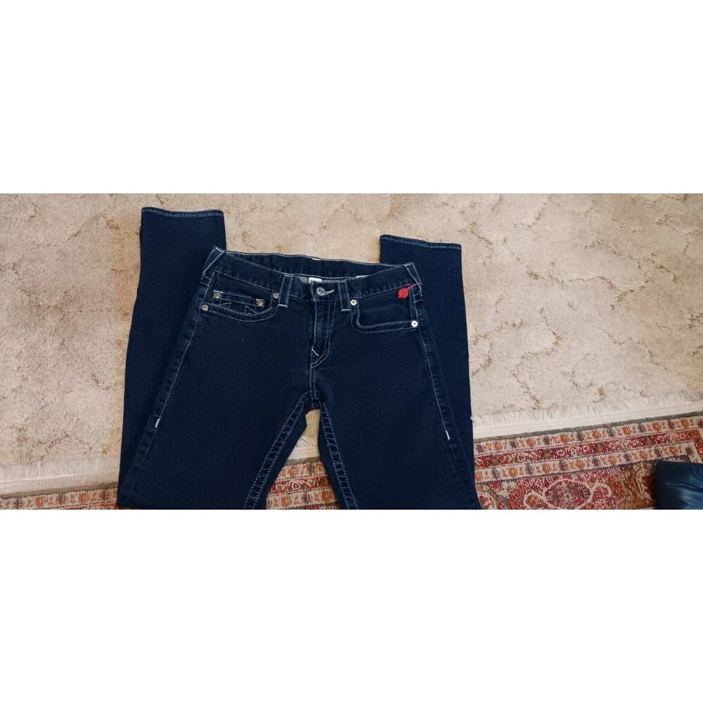 True Religion Slim 31x31 Mens Jeans with Red Tab Horseshoe Pocket